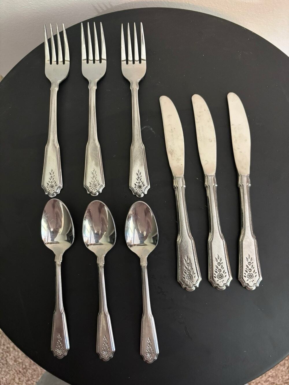 Norcrest-Brentwood By Roger’s co child Flatware 9 Piece